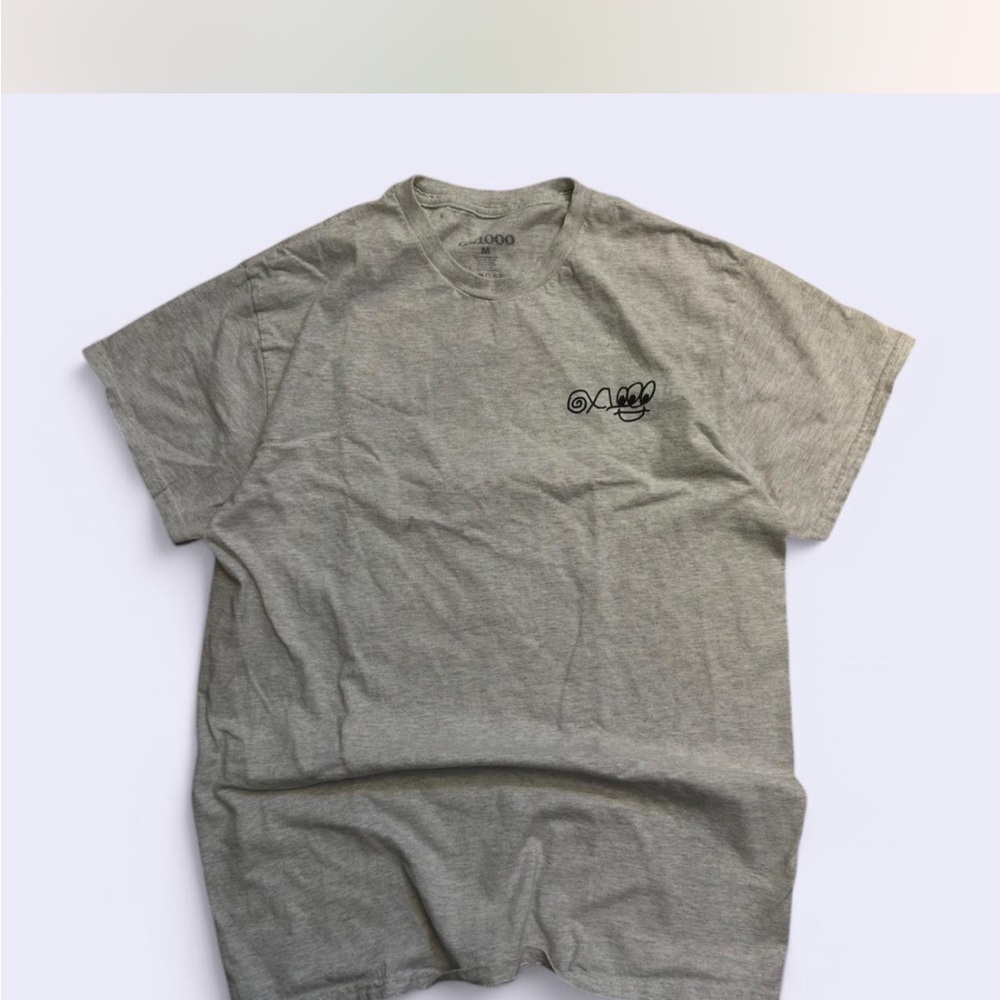 Gray Short Sleeve Tee with Graphic